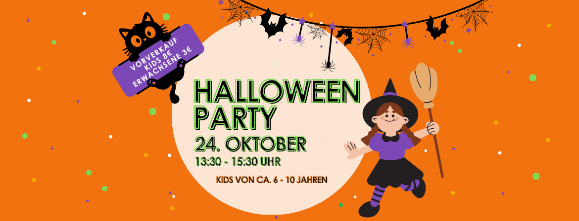 Banner der Halloweenparty