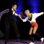 Marius-Andrei Balan & Khrystyna Moshenska mit ihren Schülern<br>Jive Galaball 2023: Marius-Andrei Balan & Khrystyna Moshenska mit ihren Schülern. Photo: Damien d'Enfer (damiendenfer.de)