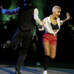 Marius-Andrei Balan & Khrystyna Moshenska mit ihren Schülern<br>Jive Galaball 2023: Marius-Andrei Balan & Khrystyna Moshenska mit ihren Schülern. Photo: Damien d'Enfer (damiendenfer.de)