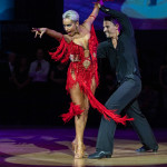 Marius-Andrei Balan & Khrystyna Moshenska<br>Samba Galaball 2023: Marius-Andrei Balan & Khrystyna Moshenska. Photo: Dr. Klaus Hartmann (dance-pics.de)