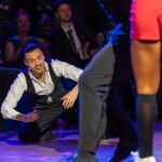 Marius-Andrei Balan & Khrystyna Moshenska mit ihren Schülern<br>Jive Galaball 2023: Marius-Andrei Balan & Khrystyna Moshenska mit ihren Schülern. Photo: Dr. Klaus Hartmann (dance-pics.de)