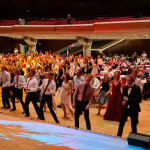 Line Dance mit Chris und René Sommerball 2022: Line Dance mit Chris und René. Photo: Andreas Murgan