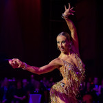 Oxana Lebedew & Pavel Zvychaynyy<br>Cha Cha Galaball 2019: Oxana Lebedew & Pavel Zvychaynyy. Photo: Dr. Klaus Hartmann (dance-pics.de)