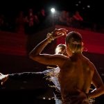 Oxana Lebedew & Pavel Zvychaynyy<br>Samba Galaball 2019: Oxana Lebedew & Pavel Zvychaynyy. Photo: Dr. Klaus Hartmann (dance-pics.de)