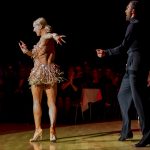 Oxana Lebedew & Pavel Zvychaynyy<br>Samba Galaball 2019: Oxana Lebedew & Pavel Zvychaynyy. Photo: Dr. Klaus Hartmann (dance-pics.de)