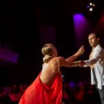 Oxana Lebedew & Pavel Zvychaynyy<br>Rumba Galaball 2019: Oxana Lebedew & Pavel Zvychaynyy. Photo: Dr. Klaus Hartmann (dance-pics.de)
