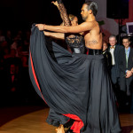 Oxana Lebedew & Pavel Zvychaynyy<br>Paso Doble Galaball 2019: Oxana Lebedew & Pavel Zvychaynyy. Photo: Dr. Klaus Hartmann (dance-pics.de)