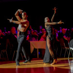 Oxana Lebedew & Pavel Zvychaynyy<br>Paso Doble Galaball 2019: Oxana Lebedew & Pavel Zvychaynyy. Photo: Dr. Klaus Hartmann (dance-pics.de)