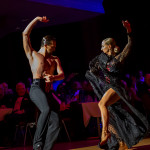 Oxana Lebedew & Pavel Zvychaynyy<br>Paso Doble Galaball 2019: Oxana Lebedew & Pavel Zvychaynyy. Photo: Dr. Klaus Hartmann (dance-pics.de)