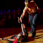 Oxana Lebedew & Pavel Zvychaynyy<br>Paso Doble Galaball 2019: Oxana Lebedew & Pavel Zvychaynyy. Photo: Dr. Klaus Hartmann (dance-pics.de)