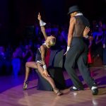 Oxana Lebedew & Pavel Zvychaynyy<br>Jive Galaball 2019: Oxana Lebedew & Pavel Zvychaynyy. Photo: Dr. Klaus Hartmann (dance-pics.de)