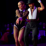 Oxana Lebedew & Pavel Zvychaynyy<br>Jive Galaball 2019: Oxana Lebedew & Pavel Zvychaynyy. Photo: Dr. Klaus Hartmann (dance-pics.de)