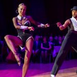 Oxana Lebedew & Pavel Zvychaynyy<br>Jive Galaball 2019: Oxana Lebedew & Pavel Zvychaynyy. Photo: Dr. Klaus Hartmann (dance-pics.de)