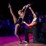 Oxana Lebedew & Pavel Zvychaynyy<br>Jive Galaball 2019: Oxana Lebedew & Pavel Zvychaynyy. Photo: Dr. Klaus Hartmann (dance-pics.de)