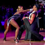 Oxana Lebedew & Pavel Zvychaynyy<br>Jive Galaball 2019: Oxana Lebedew & Pavel Zvychaynyy. Photo: Dr. Klaus Hartmann (dance-pics.de)