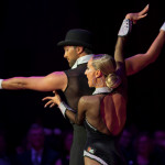 Oxana Lebedew & Pavel Zvychaynyy<br>Jive Galaball 2019: Oxana Lebedew & Pavel Zvychaynyy. Photo: Dr. Klaus Hartmann (dance-pics.de)